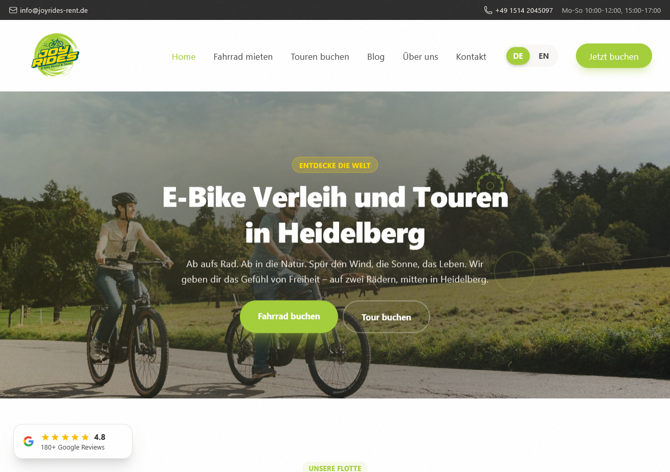 Joyrides-Rent Website